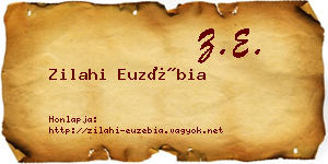 Zilahi Euzébia névjegykártya